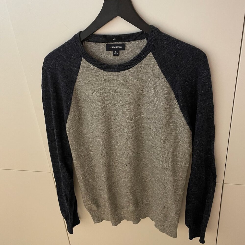 J Crew - Slim Fit Sweater - Grey / Blue
